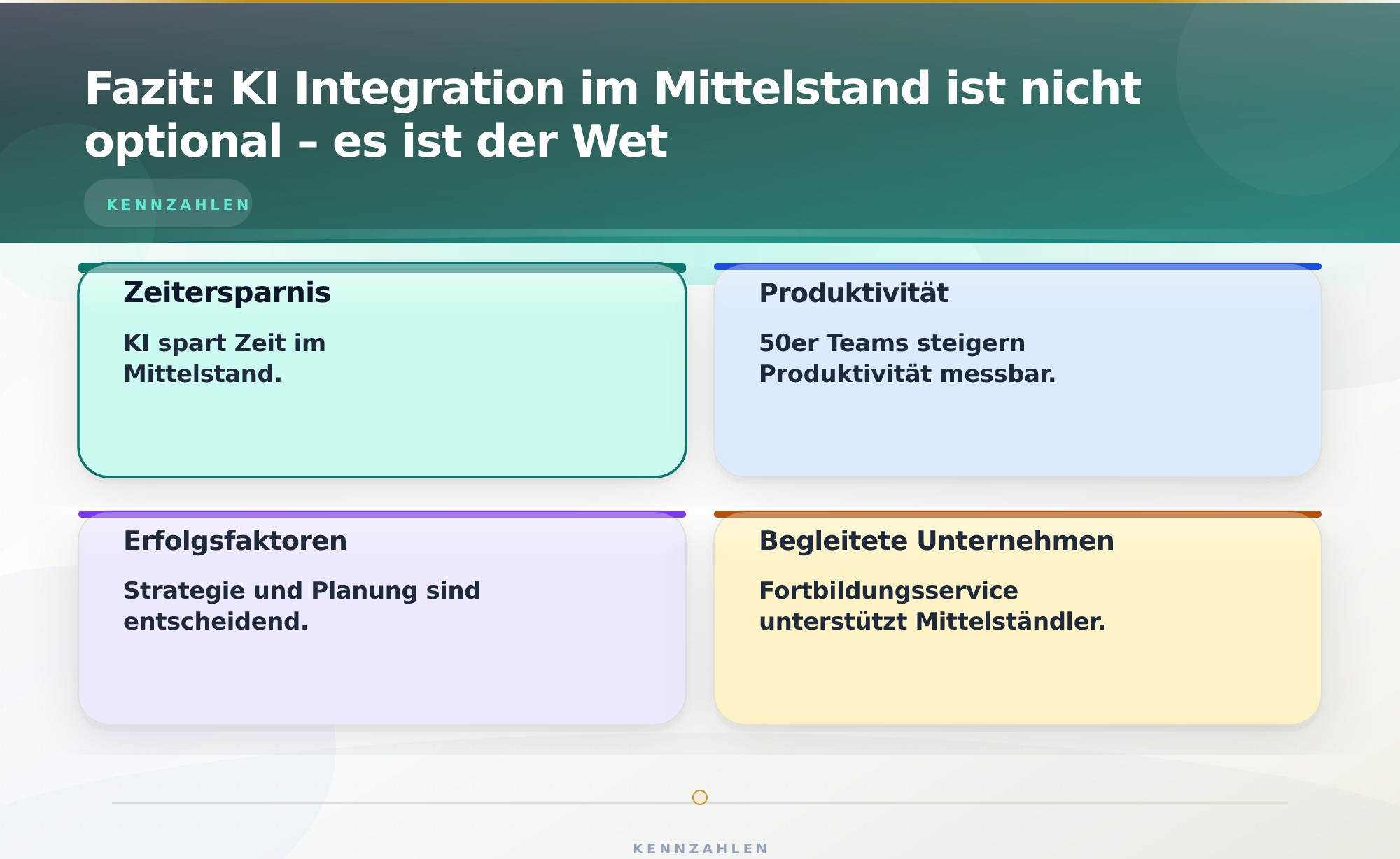 Fazit: KI Integration im Mittelstand ist nicht optional – es ist der Wet – KI Integration Mittelstand praktisch